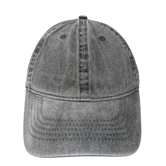 Unbranded Slideback Baseball Cap Gray One Size Adjustable Vented Holes Blank - Picture 1 of 9
